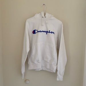 Champion reverse weave white hoodie size Small